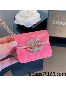 Chanel Leather AirPods Pro Case Style 3 Pink 2021 122129