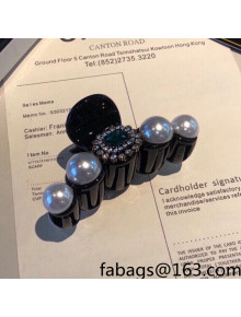 Chanel Pearl Hair Clip Black 2021 122153