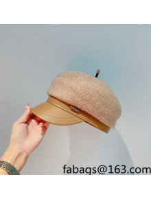 Celine Wool and Leather Hat Brown 2021 122108