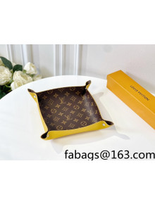 Louis Vuitton Monogram Canvas and Leather Tray 25cm Yellow 2021 44