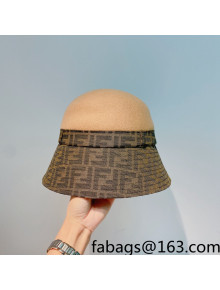 Fendi Wool Bucket Hat Brown 2021 62