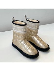 Dior Oblique Snow Ankle Boots Gold 2021 13