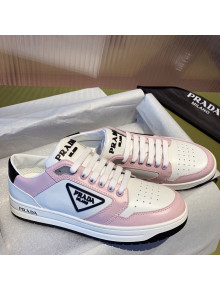 Prada District Leather Sneakers White/Pink 2021 20