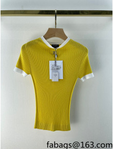 Chanel Knit T-Shirt Yellow 2022 57