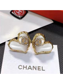 Chanel Love Earrings White 2022 05