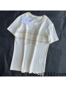 Dior Star Cotton T-Shirt White/Beige 2022 14