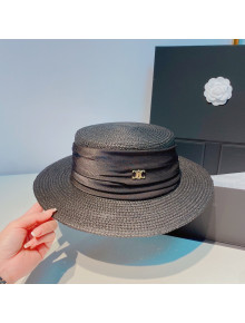 Celine Straw Hat Black 2022 033148