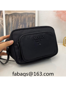  Prada Nylon Crossbody Bag Black 2023 1BH107 