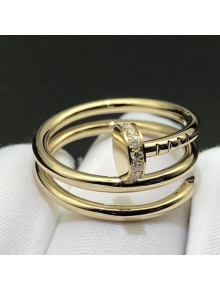 Cartier Yellow Gold Juste un Clou Ring with Diamonds 10