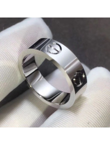 Cartier Classic White Gold Nologo Love Ring 05