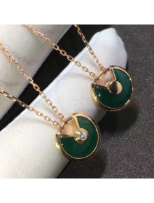 Cartier Nologo Amulette de Necklace , XS Model Green 08