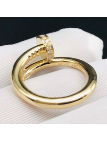 Cartier Yellow Gold Juste un Clou Ring with Diamonds, Classic 09