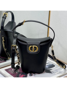 Dior 30 Montaigne Dior Amber Mini Bucket Bag in Calfskin Black 2023 8833 (XXG-231228098 )