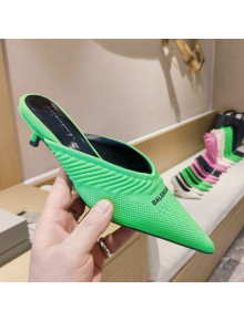 Balenciaga Knit Mules 4cm Green 2021 24