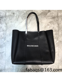 Balenciaga Everyday Medium Tote Bag in Black Grained Calfskin 2022 