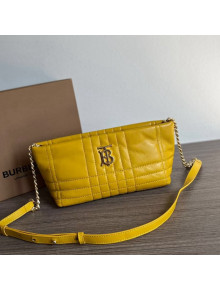 Burberry Small Quilted Lambskin Soft Lola Shoulder Bag Yellow 2022 804622