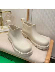 Bottega Veneta Shine Rubber TPU Ankle Boots White 2022