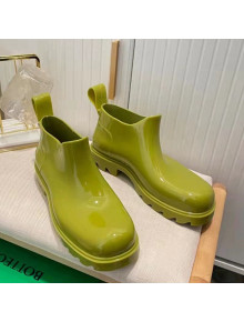 Bottega Veneta Shine Rubber TPU Ankle Boots Kiwi Green 2022