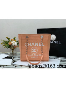 Chanel Deauville Mixed Fibers Small Shopping Bag A66941 Orange 2022 04