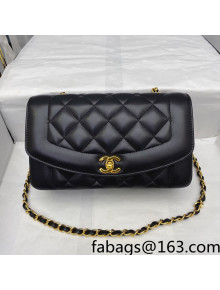 Chanel Quilted Lambskin Medium Chain Flap Bag Black A07062 2022 10