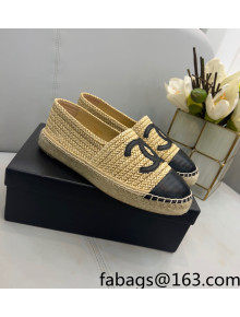 Chanel Braided Fabric Espadrilles G29762 Beige 2022