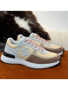 Chanel Fabric & Suede Sneakers G38299 Brown 2022 032504