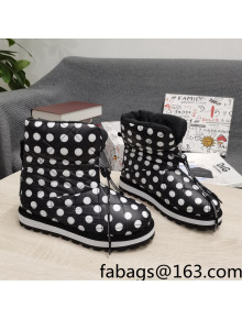 Dolce & Gabbana DG Dotted Down Snow Ankle Boots Black/White 2021 15