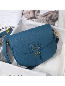 Dior Medium Bobby Grained Leather Shoulder Bag M8010 Ocean Blue 2021