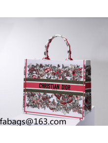 Dior Large Book Tote Bag in Multicolor Butterfly Embroidery 2022 84