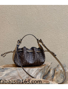 Fendi Pomodorino FF Fabric Mini Bag Brown 2022 8532