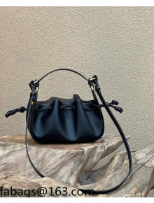 Fendi Pomodorino Leather Mini Bag Black 2022 8532