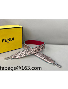 Fendi Strap You Snakeskin-Like Shoulder Strap Beige/Grey 2022