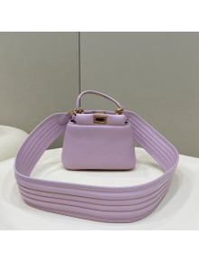 Fendi Peekaboo Iconic XS Bag in Soft Lambskin Purple 2022 8328 