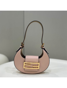 Fendi Cookie Leather Hobo Mini Bag Pale Pink 2022 8556