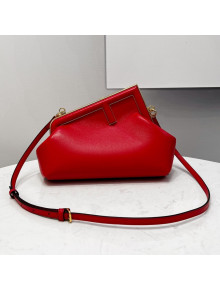 Fendi First Small Nappa Leather Bag Red 2021 80018M