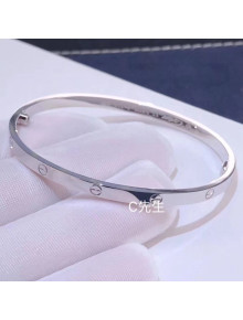 Cartier White Gold Nologo Love Bracelet ，Small Model 01