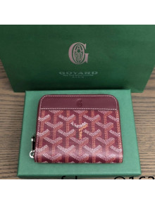 Goyard Matignon PM Short Wallet Burgundy 2021 09