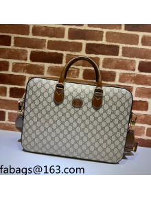 Gucci GG Canvas Business Bag 674140 Beige 2021