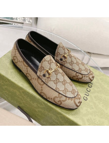 Gucci Maxi GG Canvas Jordaan Loafer Beige 2021 80