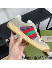 Gucci Screener GG Canvas Sneakers Purple 2021 89