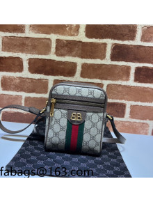 Gucci x Balenciaga BB Canvas Ophidia Shoulder Bag 680129 Beige 2022