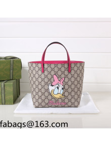 Gucci Children's GG Canvas Tote Bag with Daisy Duck Print 410812 Pink 2022 27