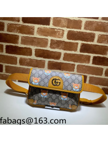 KAI x Gucci Beer Print Small Belt Bag 647817 Yellow 2021