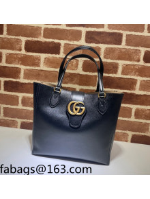 Gucci Leather GG Small Tote Bag 652680 Black 2022