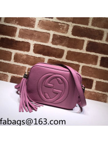 Gucci Soho Small Leather Interlocking G Tassel Disco Camera Bag 308364 Fuchsia Pink 2019