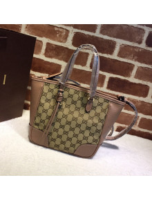 Gucci GG Canvas Mini Tote Bag 353121 Dusty Apricot 2022 