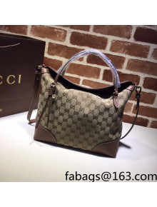 Gucci GG Canvas Medium Tote Bag 353120 Brown 2022 