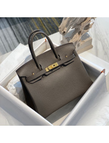 Hermes Birkin 30cm Bag in Togo Calfskin Tinware Grey/Gold 2022