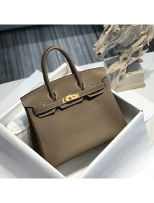 Hermes Birkin 30cm Bag in Togo Calfskin Etoupe Elephant Grey/Gold 2022