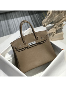 Hermes Birkin 30cm Bag in Togo Calfskin Etoupe Elephant Grey//Silver 2022